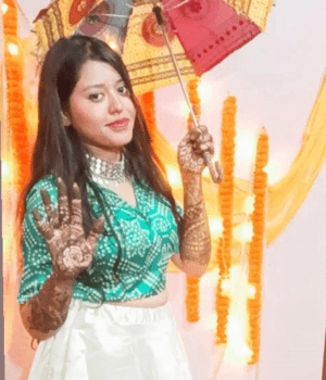 Bridal Mehndi design on mehndi day