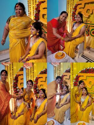 Mehendi day Celebration. Mehendi celebration with family